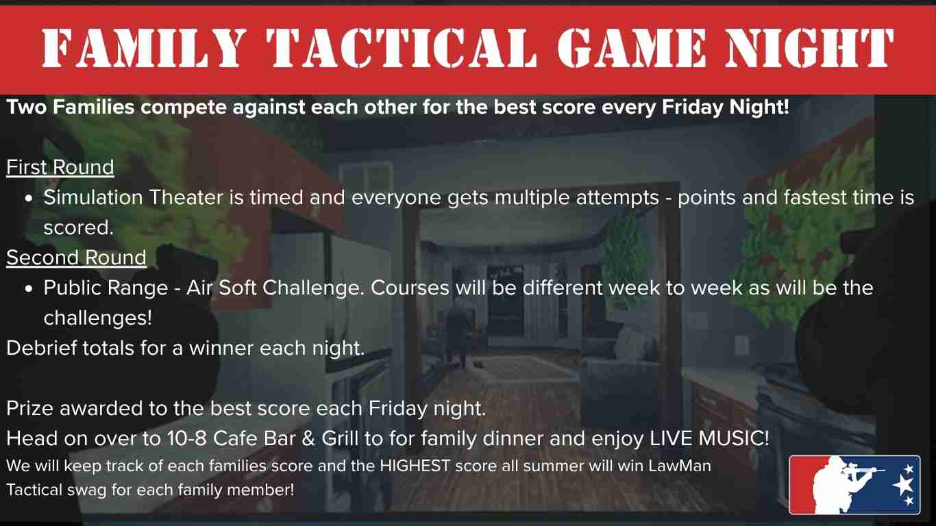 Family Tactical Nights!   membership hero